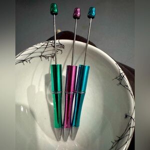 3 Beadable Pens 🖊️ Chrome